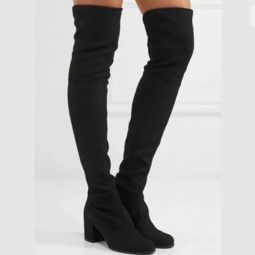 Stuart Weitzman Tieland OTK Suede Boots